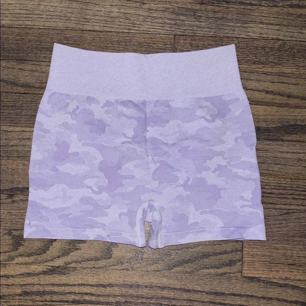 Lavender Camo Bike Shorts